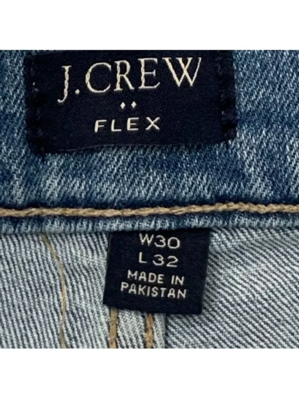 J.Crew Men's Jeans 30x32 Straight Leg Flex Stretch Blue Denim